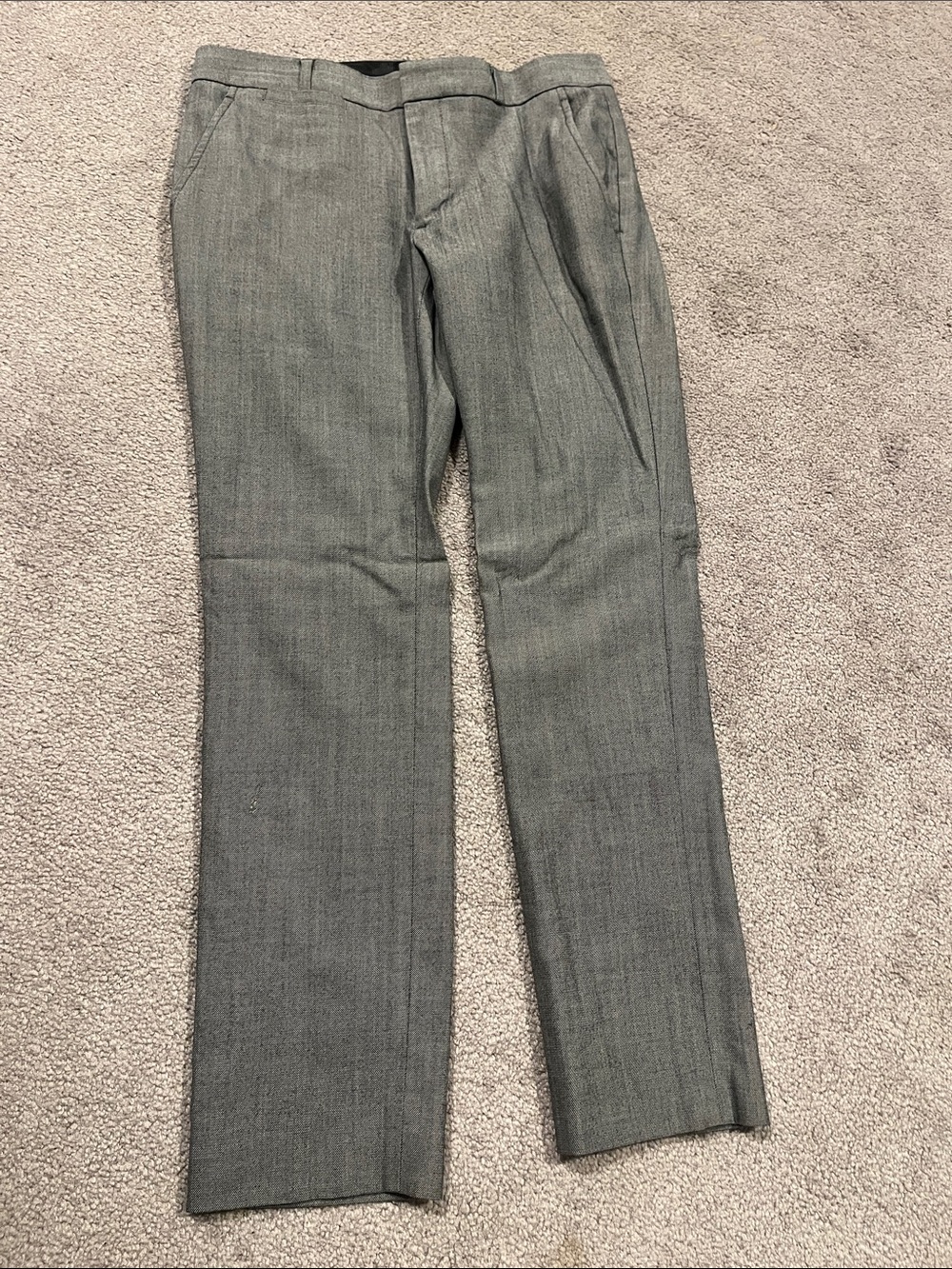 Banana Republic Gray Pinstripe Dress Pants
